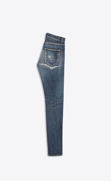 dark used BLUE Skinny denim pants